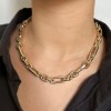 Gold Chunky Link Chain Necklace