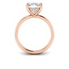3 Ct Elongated Cushion Lab Diamond Hidden Halo Personalized Engagement Ring Stack