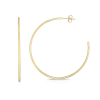 50mm Gold Thin Hoop Earrings