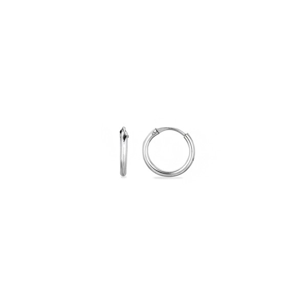 10mm Gold Endless Hoop Earrings