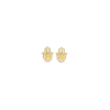 Gold Hamsa Stud Earrings