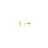 Gold Lightning Bolt Stud Earrings
