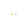 Gold Star Stud Earrings