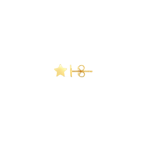 Gold Star Stud Earrings