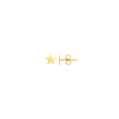 Gold Star Stud Earrings