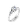 1.40 Ctw Diamond Cherish Three Stone Engagement Ring