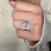 5 Ct Oval CZ Split Shank Solitaire Ring