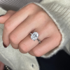 5 Ct Oval Moissanite Solitaire Ring