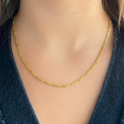 Silver Figaro Necklace