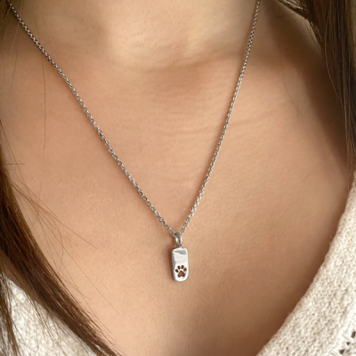 Cutout Paw Tag Charm
