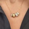 Pav?Tourmaline Birthstone Bead Charm