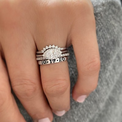 Eye Love It Moissanite Ring Stack