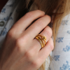 Rose Name Ring Stack
