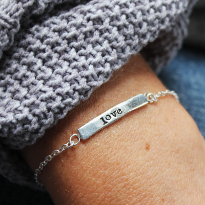 Personalized Bar Bracelet
