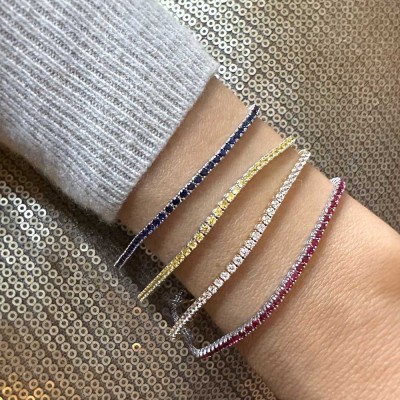 2 Ctw Tourmaline Birthstone Classic Tennis Bracelet