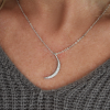 Pavé Crescent Moon Charm