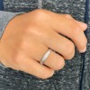 Lab Diamond Milgrain Wedding Ring