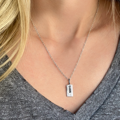 Small Personalized Rectangle Charm