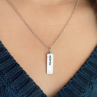 Medium Personalized Rectangle Charm