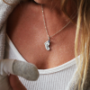Personalized Birthstone Footprint Charm