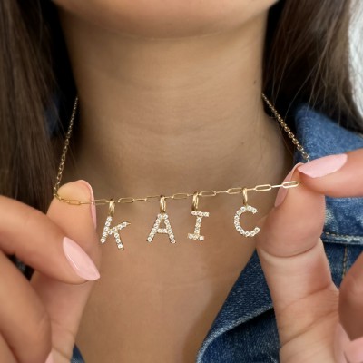 Pavé Letter Charm Q
