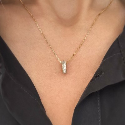 Mini Pavè Lab Diamond Birthstone Bead Charm