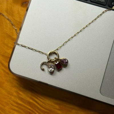 14k Gold Medium Round Charm Clasp