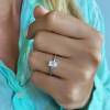 4 Ct Radiant Lab Diamond Solitaire Engagement Ring