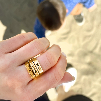 Mom Flat Top Ring