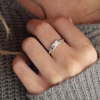 Block Letter Love Ring