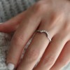 Lab Diamond Roman Arch Nesting Ring