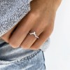 Pear Moissanite Nesting Ring