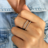 Cable Stackable Double Ring