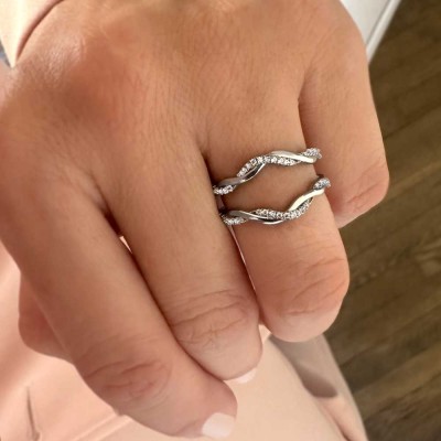 Lab Diamond Twist Vine Pavé Ring Jacket