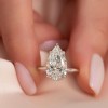 3.5 Pear Shaped Moissanite Ring