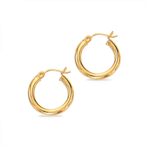 15mm Gold Hoop Earrings