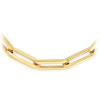 Large Gold Paperclip Necklace