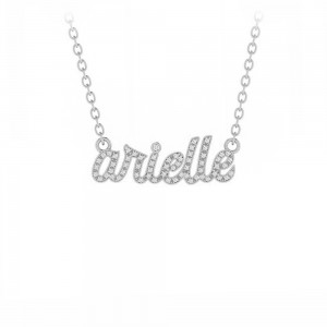 Pavé Personalized Script Name Necklace