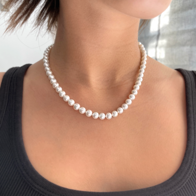 Pearl String Bead Necklace