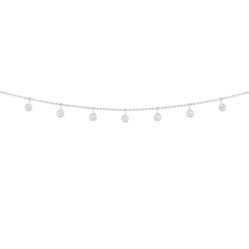 .50 Ctw Multi Drop Diamond Necklace