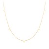 Gold Triangle Spike Necklace