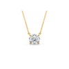 1 Ct Round Moissanite Solitaire Pendant Necklace
