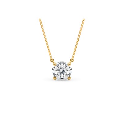 1 Ct Round Lab Diamond Solitaire Pendant Necklace