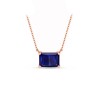 0.5 Ct Emerald Birthstone Solitaire Pendant Necklace
