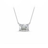 0.5 Ct Emerald Lab Diamond Solitaire Pendant Necklace