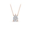 0.5 Ct Pear Moissanite Solitaire Pendant Necklace