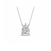 1 Ct Pear Moissanite Solitaire Pendant Necklace