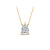 2 Ct Pear Lab Diamond Solitaire Pendant Necklace