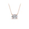 1 Ct Oval Moissanite Solitaire Pendant Necklace