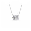 1 Ct Oval Moissanite Solitaire Pendant Necklace